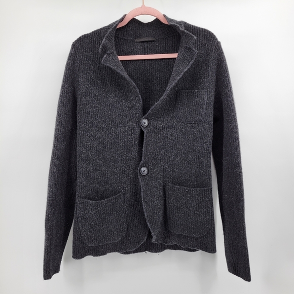 Daniele Alessandrini wool blend cardigan grey - Picture 1 of 4